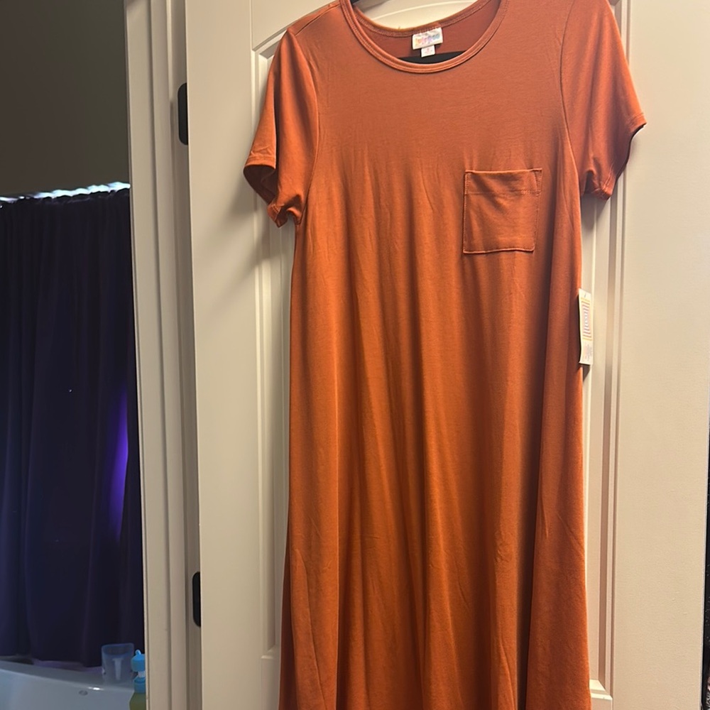 LulaRoe Carly burnt orange